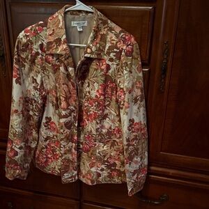 Alfred Dunner Multicolor Floral Blazer